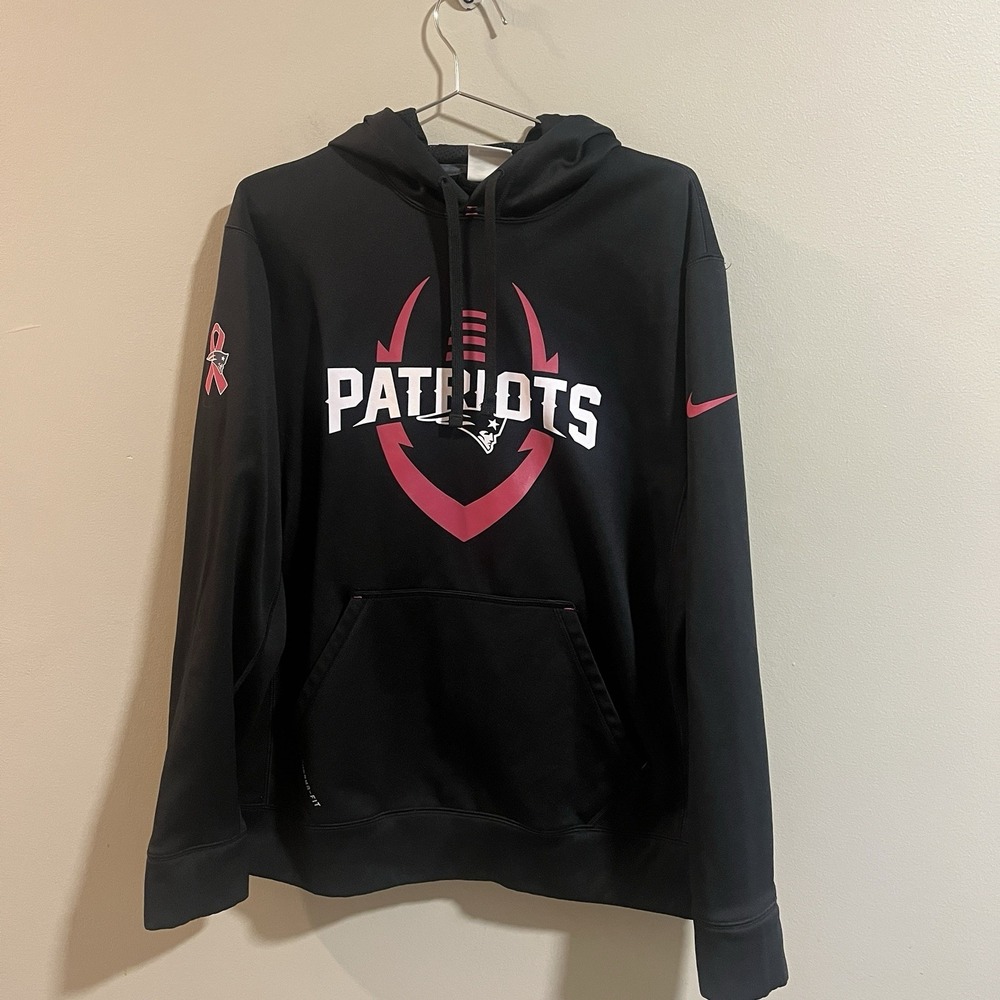 New England Patriots Breast Cancer Awareness Nike Small Hoodie